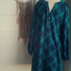 Adorable plaid dress!